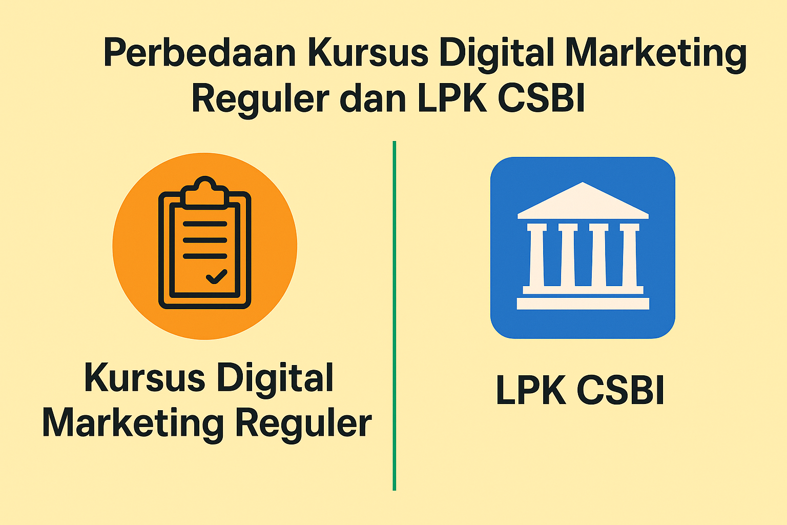 perbedaan kursus digital dan lkp csbi