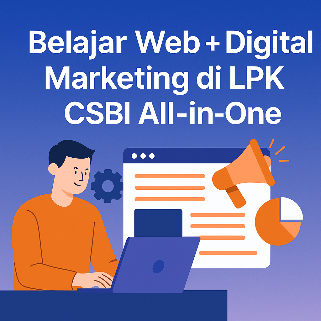 Belajar Web + Digital Marketing di LPK CSBI All-in-One