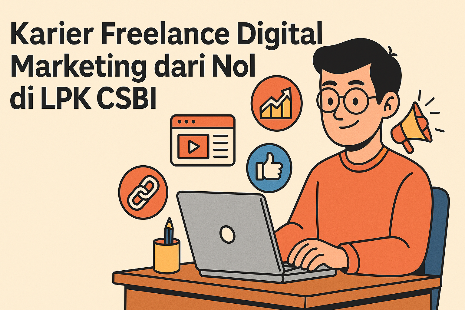 Karier Freelance Digital Marketing dari Nol di LPK CSBI