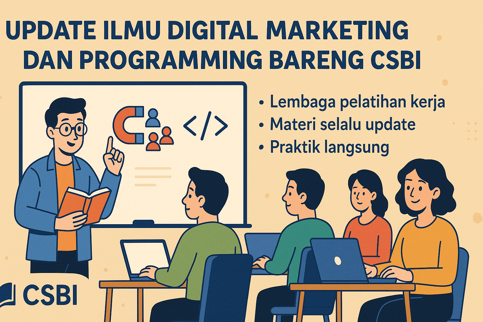 Update Ilmu Digital Marketing dan Programming Bareng CSBI
