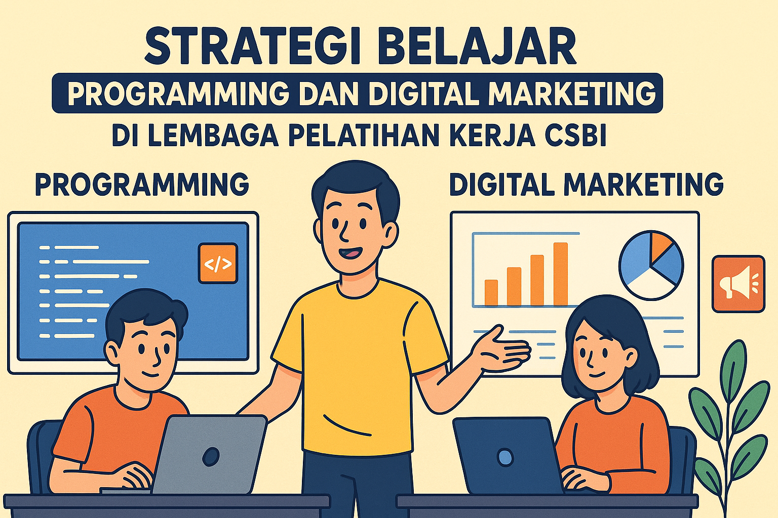 Strategi Belajar Programming dan Digital Marketing di LPK CSBI Agar Cepat Kuasai Skill