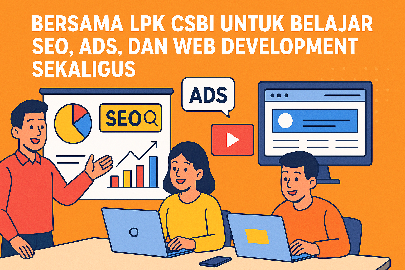 Bersama LPK CSBI untuk Belajar SEO, Ads, dan Web Development Sekaligus