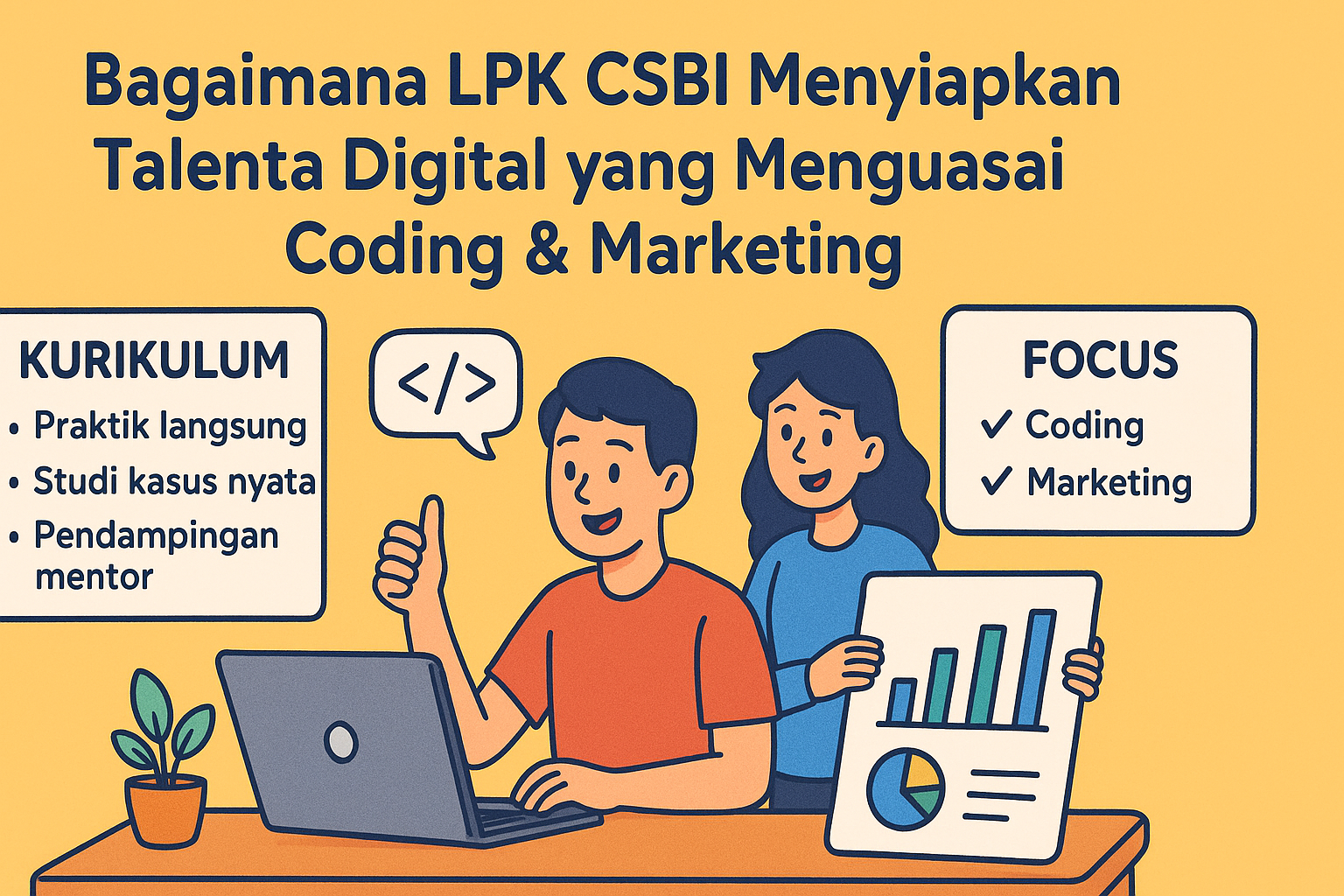 Bagaimana LPK CSBI Menyiapkan Talenta Digital yang Menguasai Coding & Marketing