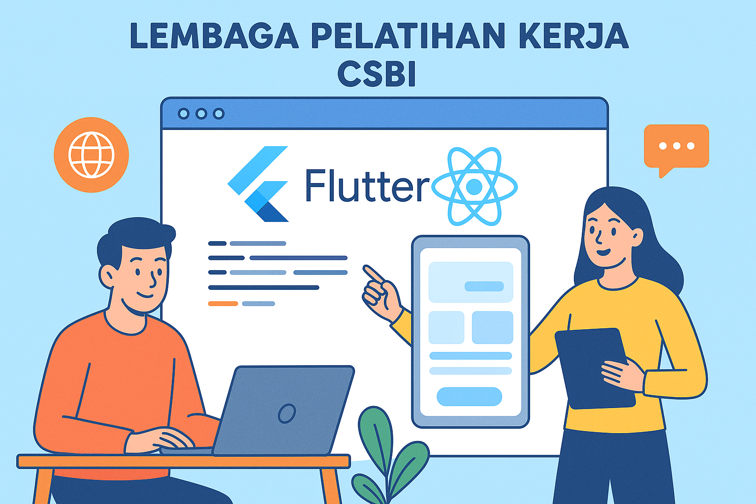 Flutter & React Native di Lembaga Pelatihan Kerja CSBI: Kuasai Skill Programming Masa Depan
